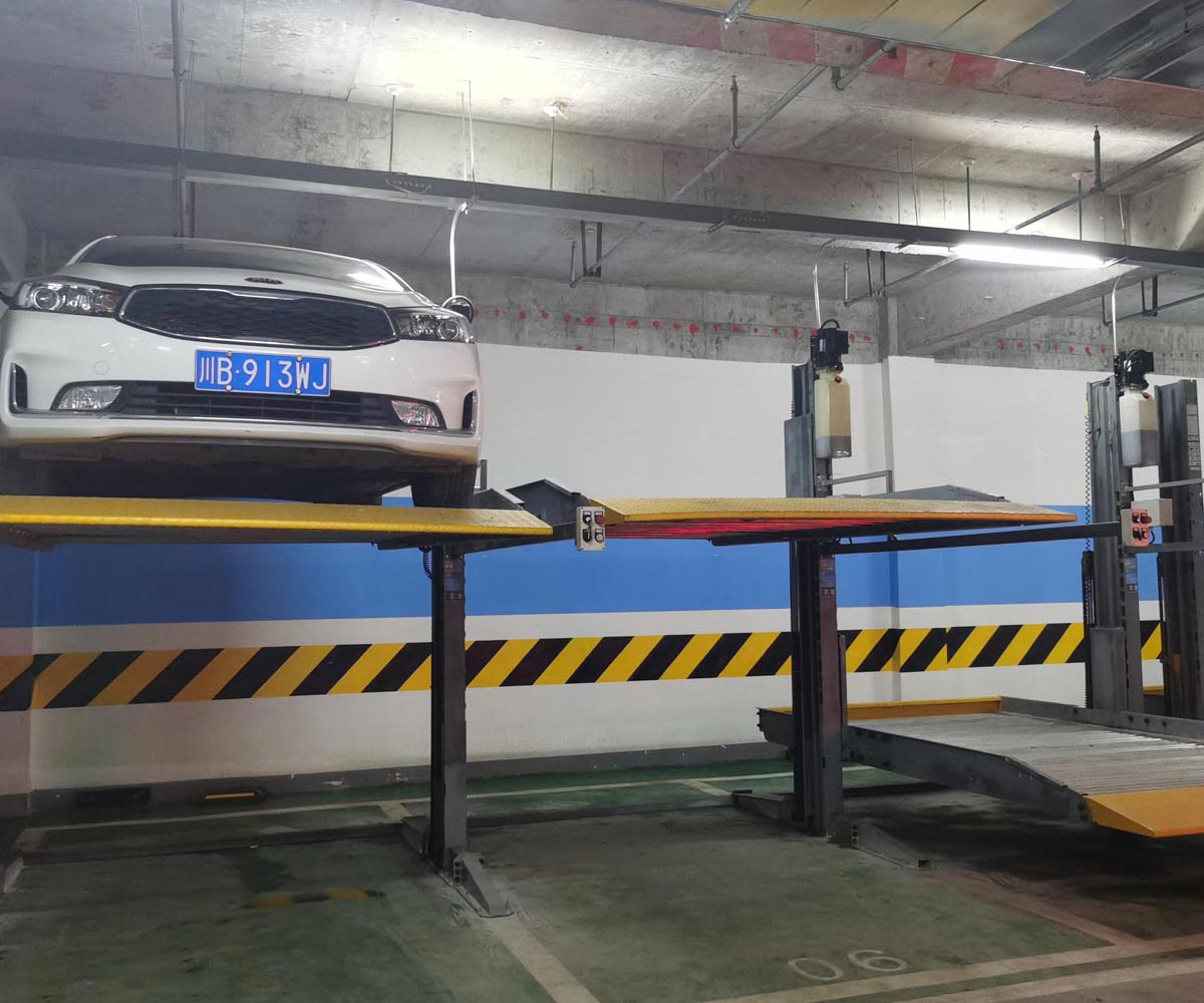 华亭两层简易类机械立体停车设备二手
