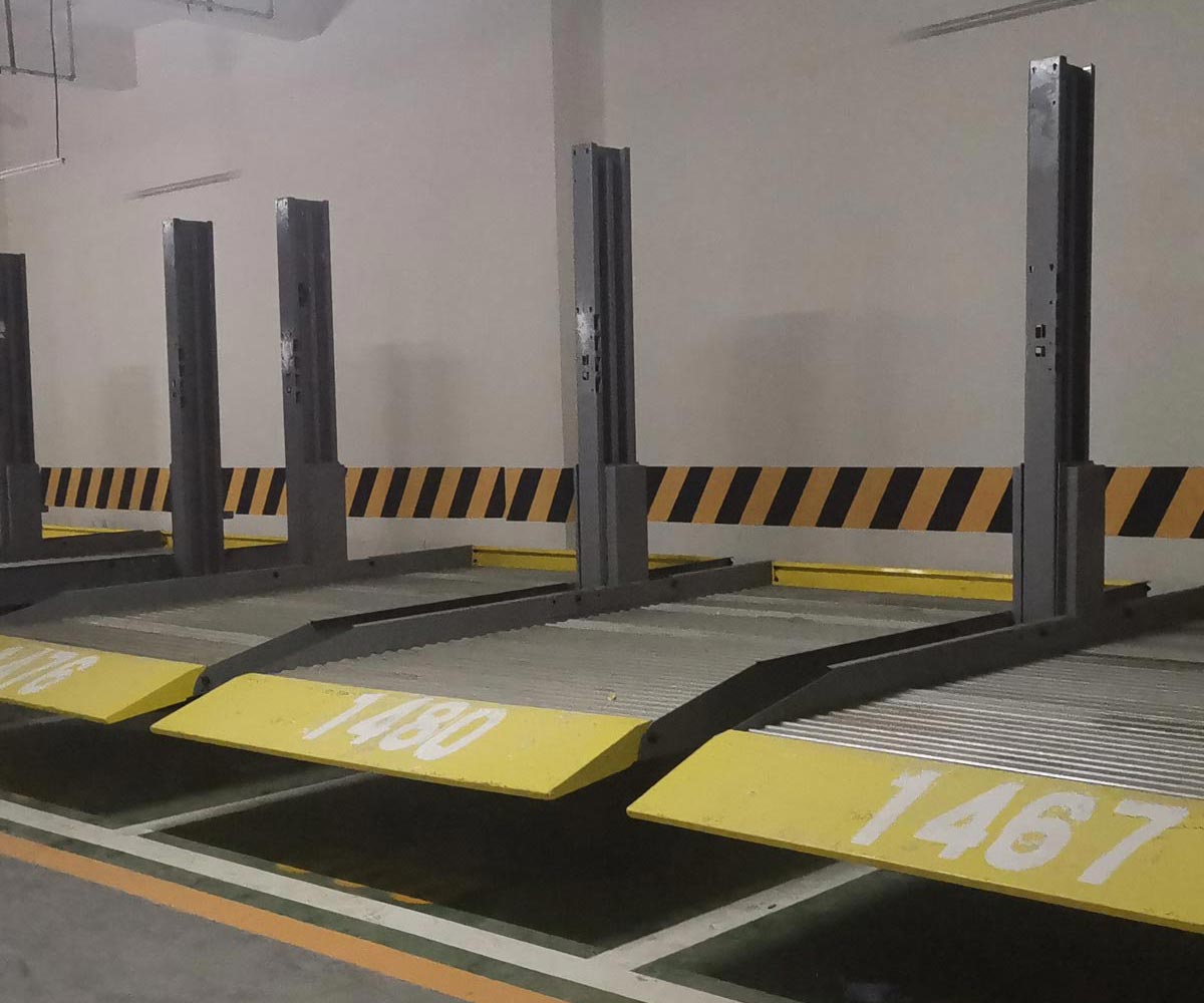 二层简易类机械立体停车设备二手.jpg